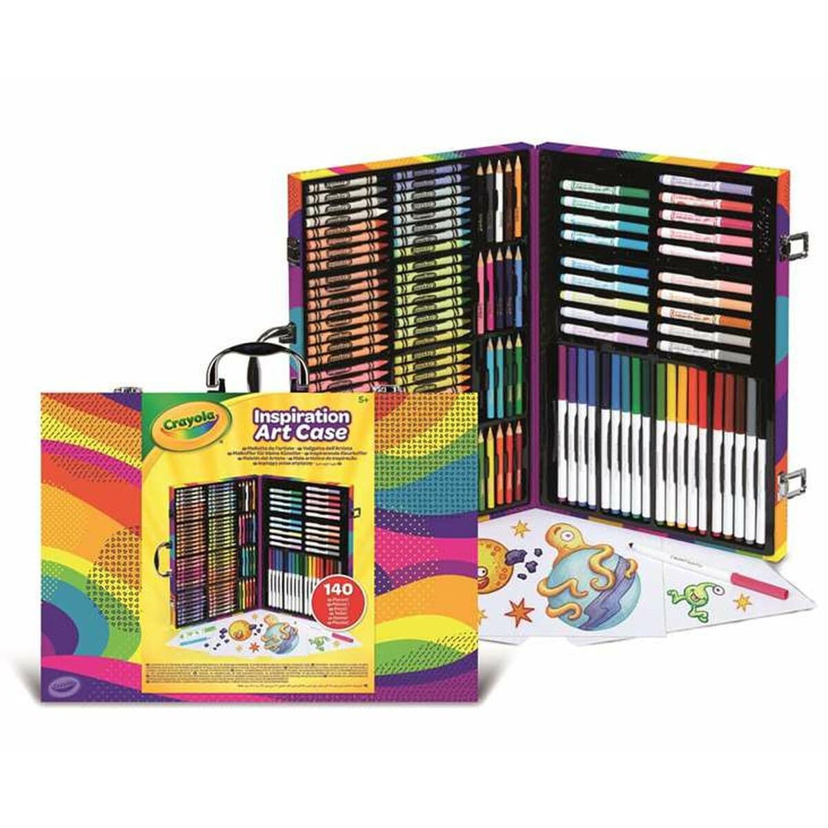 Set de pintura Crayola Rainbow 39,5 x 4 x 28 cm Multicolor 140 Piezas