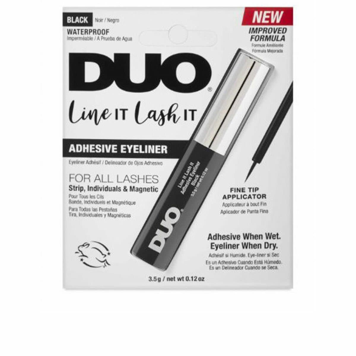 Aplicador para Pestañas Postizas Ardell Pro Duo Adhesive Eyeliner Negro 3,5 g Adhesivo