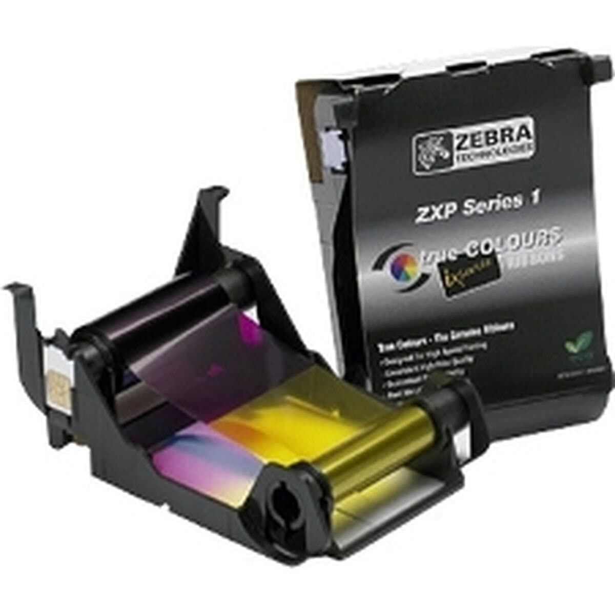 Cinta Matricial Original Zebra 800011-140 Amarillo Negro Cian Magenta