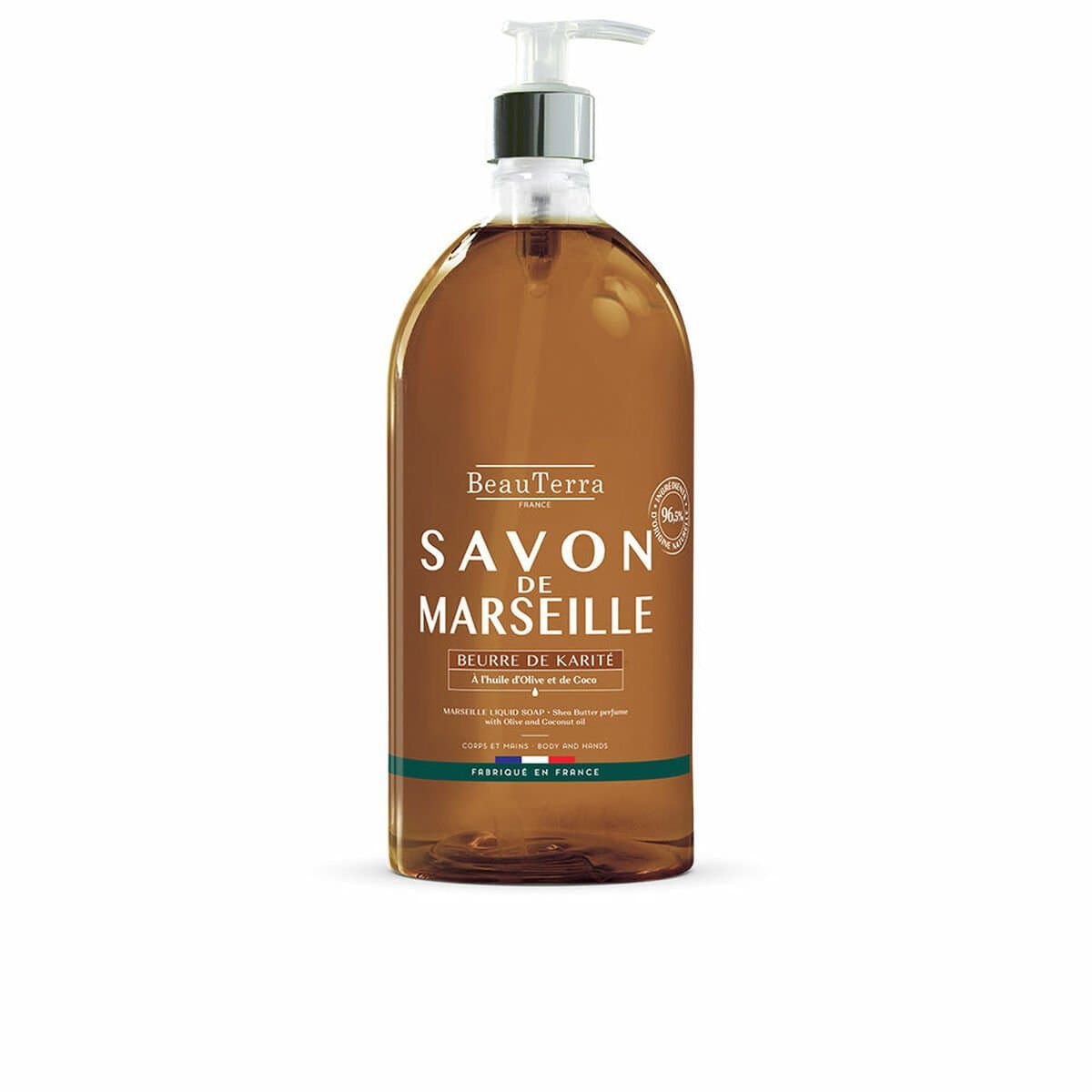 Jabón Líquido Beauterra Savon de Marseille 1 L Manteca de Karité