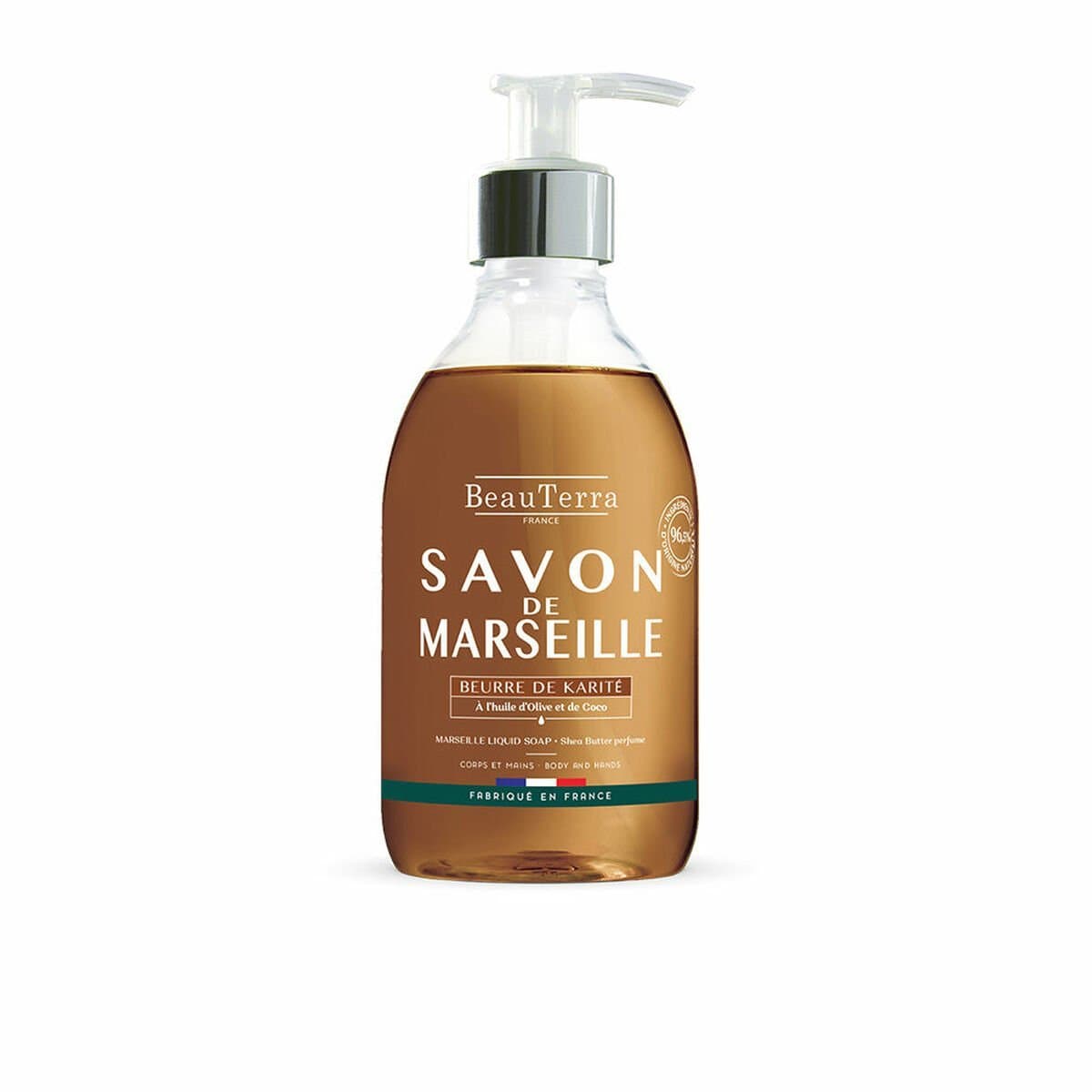 Jabón Líquido Beauterra Savon de Marseille 300 ml Manteca de Karité