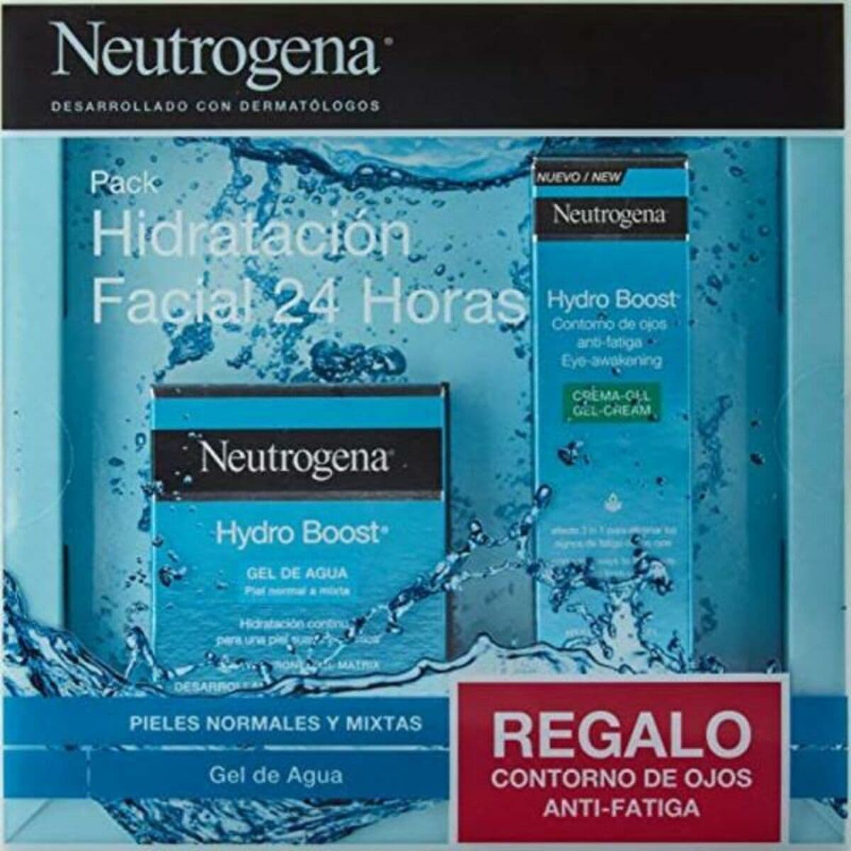 Set de Cosmética Unisex Neutrogena Hydro Boost Gel De Agua Facial 15 ml Gel 2 Piezas