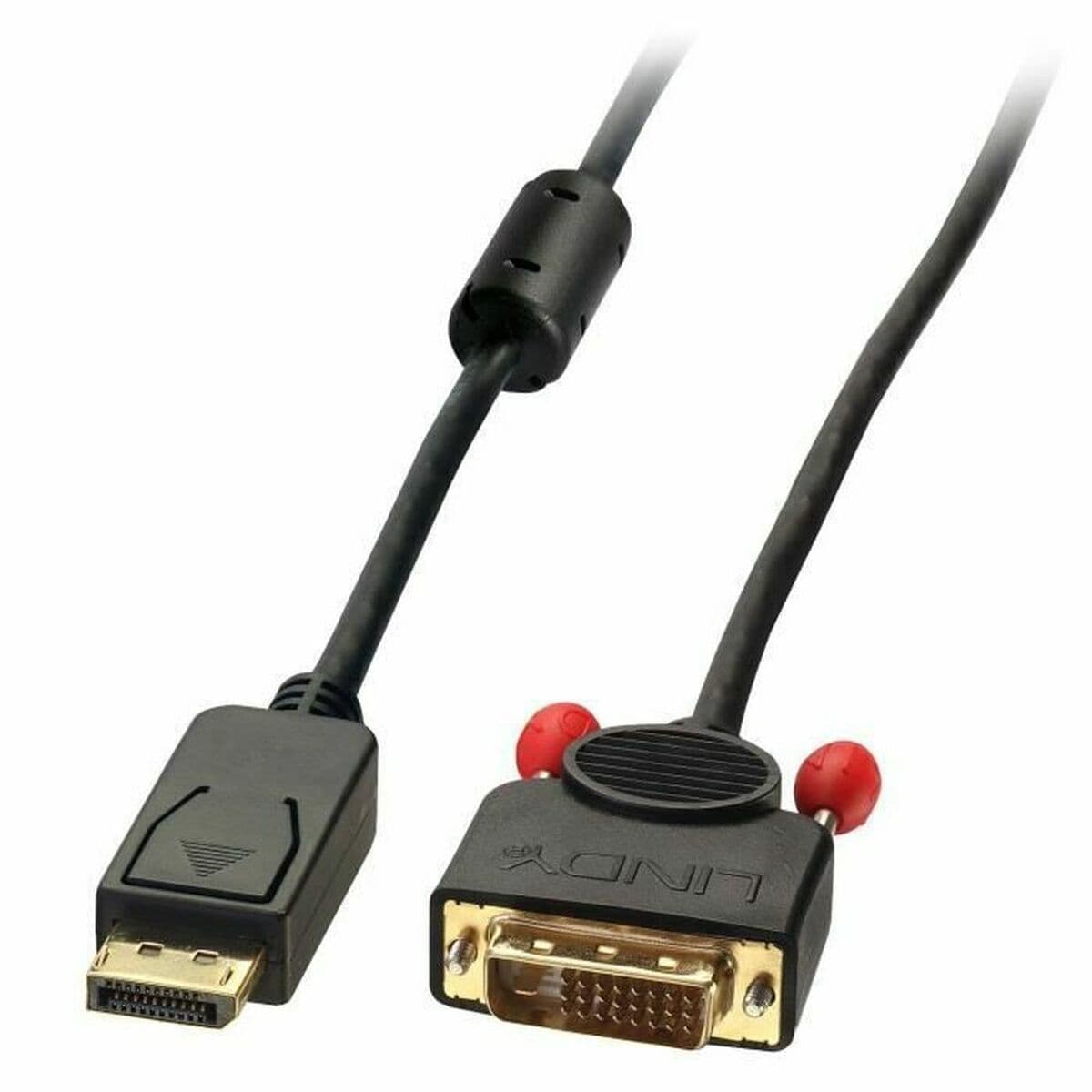 Adaptador DisplayPort a DVI LINDY 2 m Negro