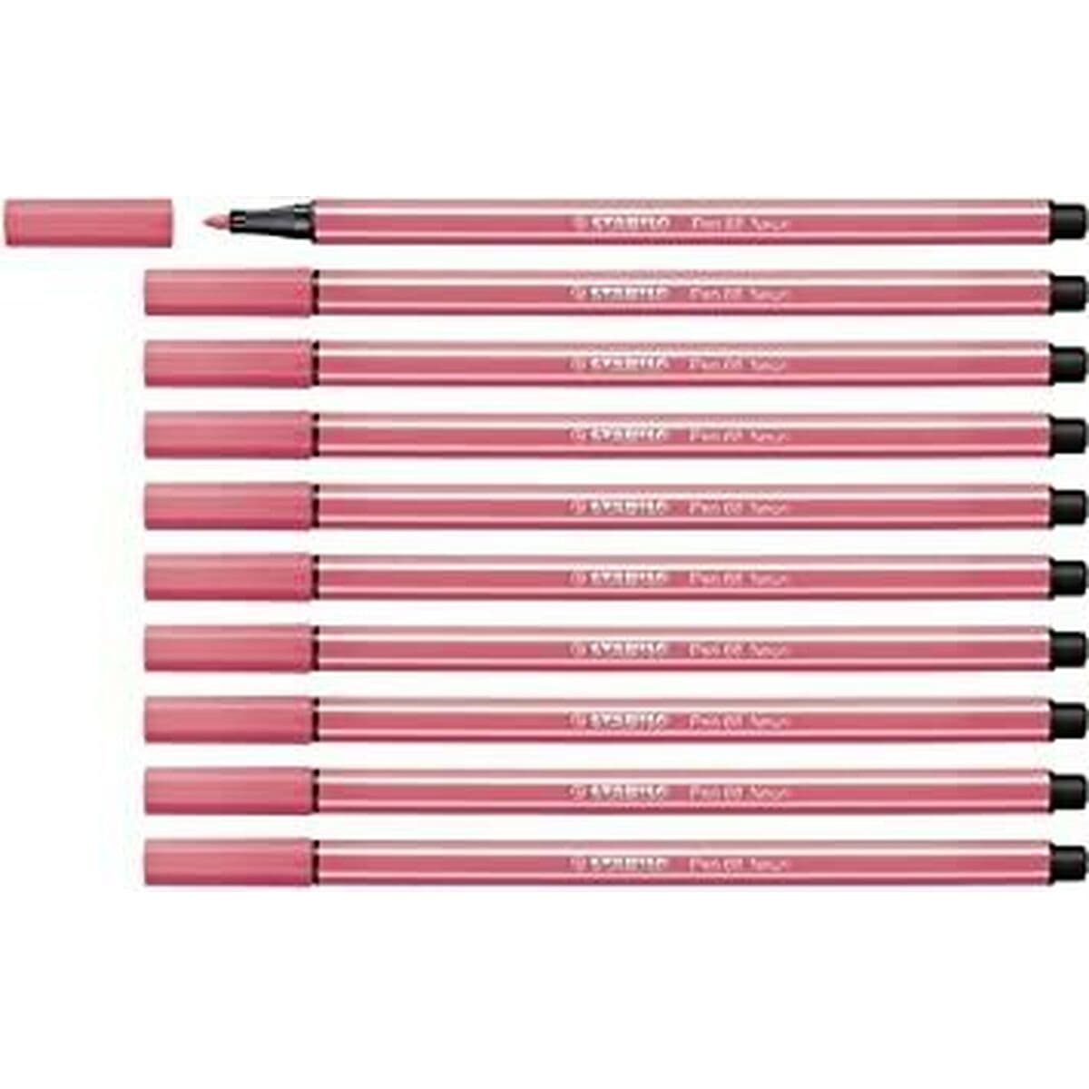 Rotuladores Stabilo Pen 68 Fluor Fluorescente Rojo (10 Piezas)