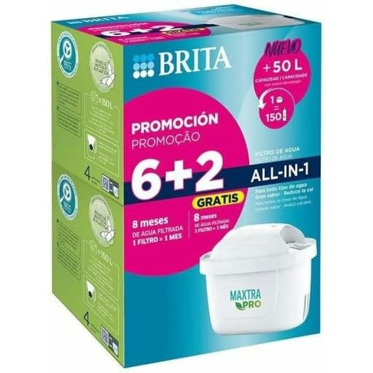 Filtro para Jarra Filtrante Brita MAXTRA PRO 6+2
