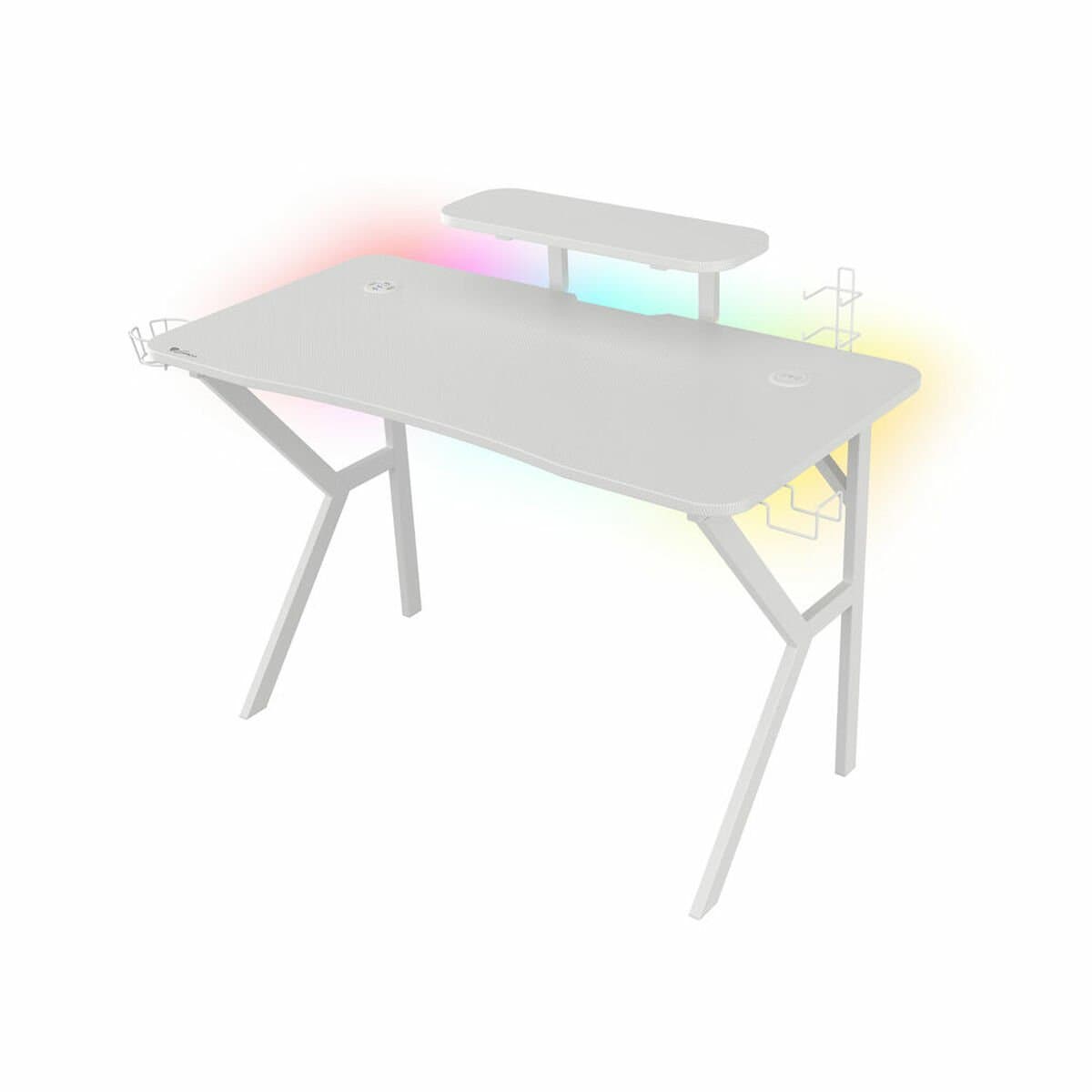 Mesa de Escritorio Gaming Gaming Genesis Holm 320 RGB Blanco
