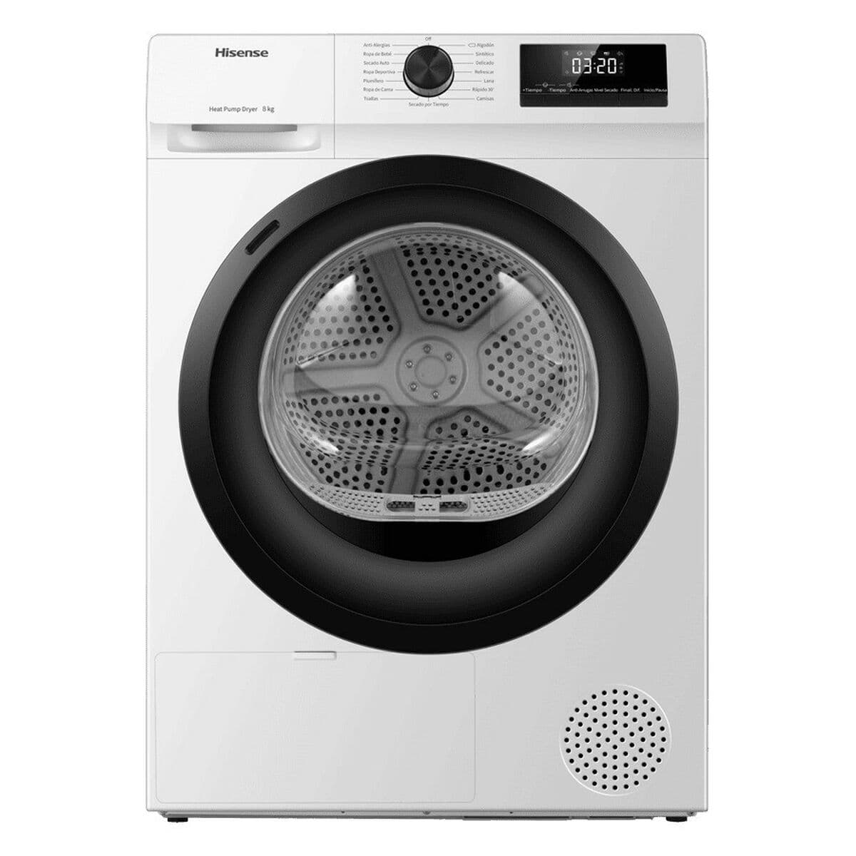 Secadora con bomba de calor Hisense DHQE800BW2 8 kg