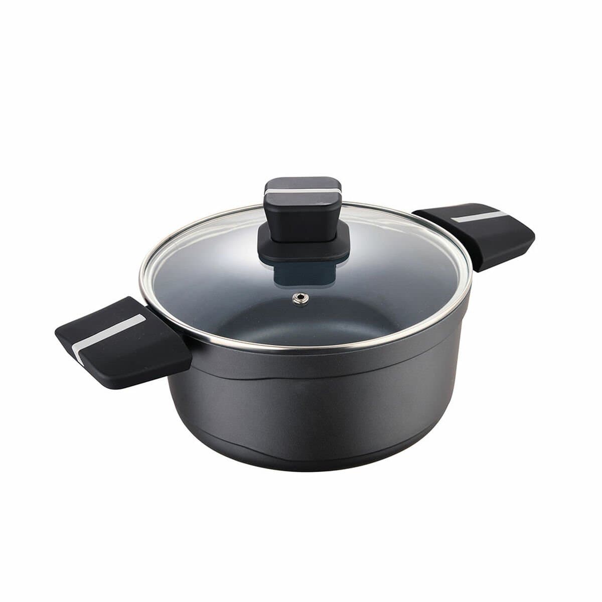 Cacerola Con Tapa San Ignacio Bistro SG6425 Negro mate Ø 20 x 10 cm 1,8 L