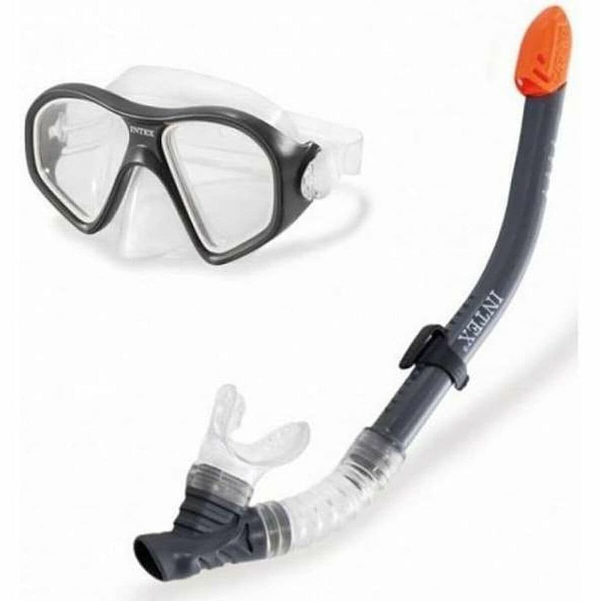 Gafas de Buceo con Tubo Intex Amarillo Negro Gris