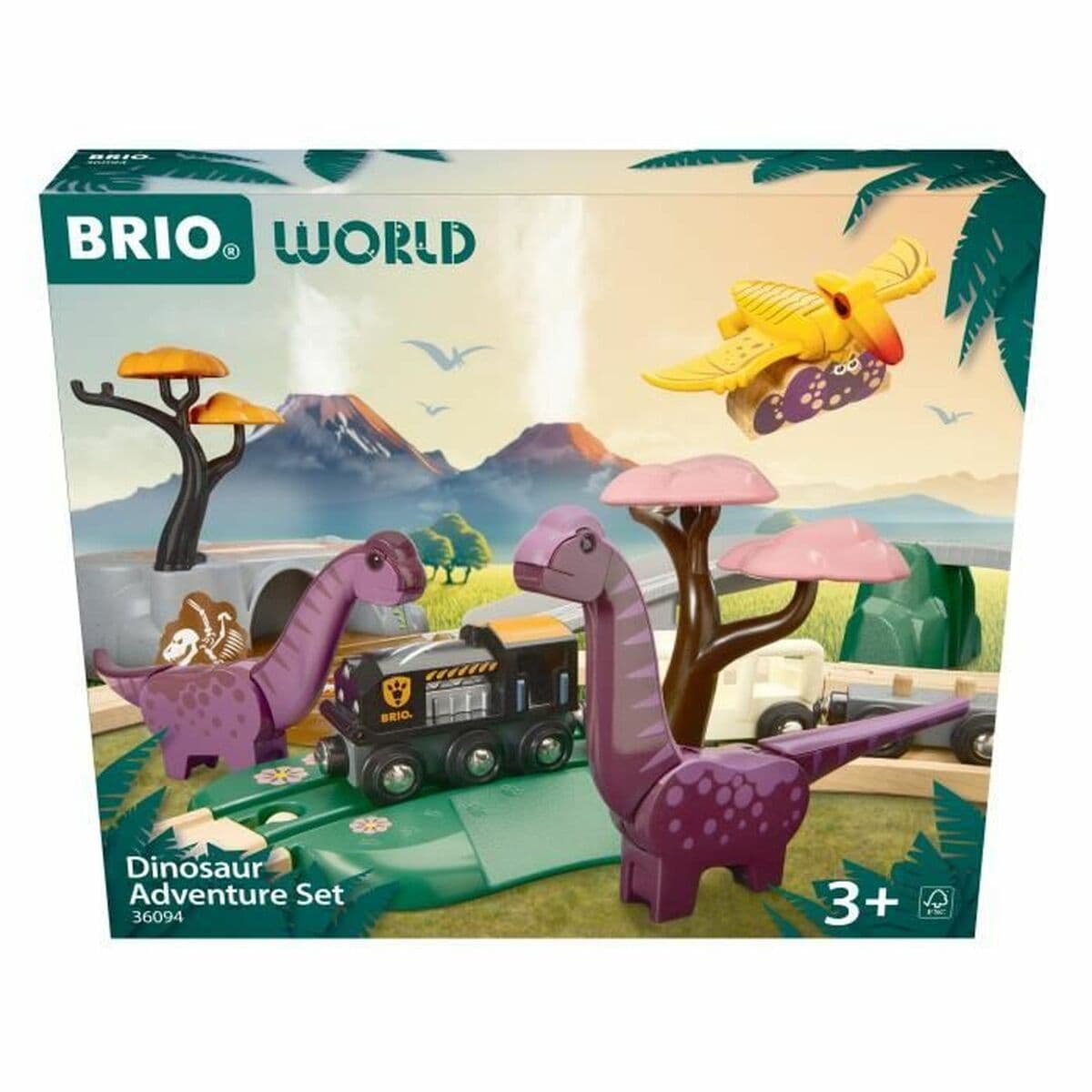 Pista de tren Brio Aventure Dinosaure
