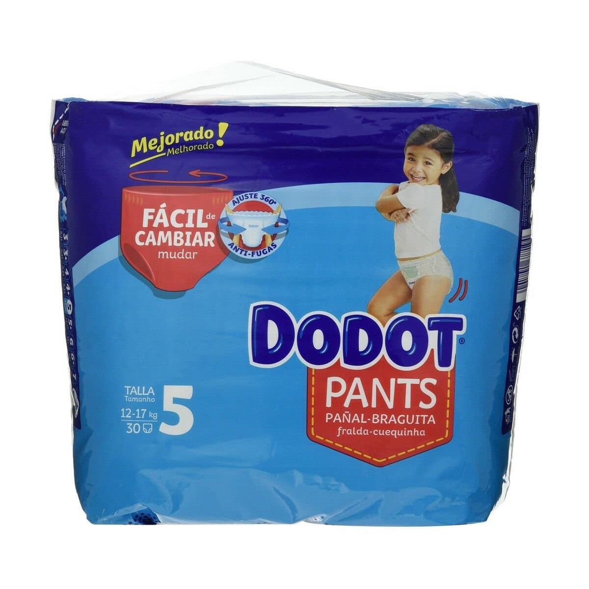 Pañales Desechables Dodot Dodot Pants Talla 5 12-17 kg 30 unidades