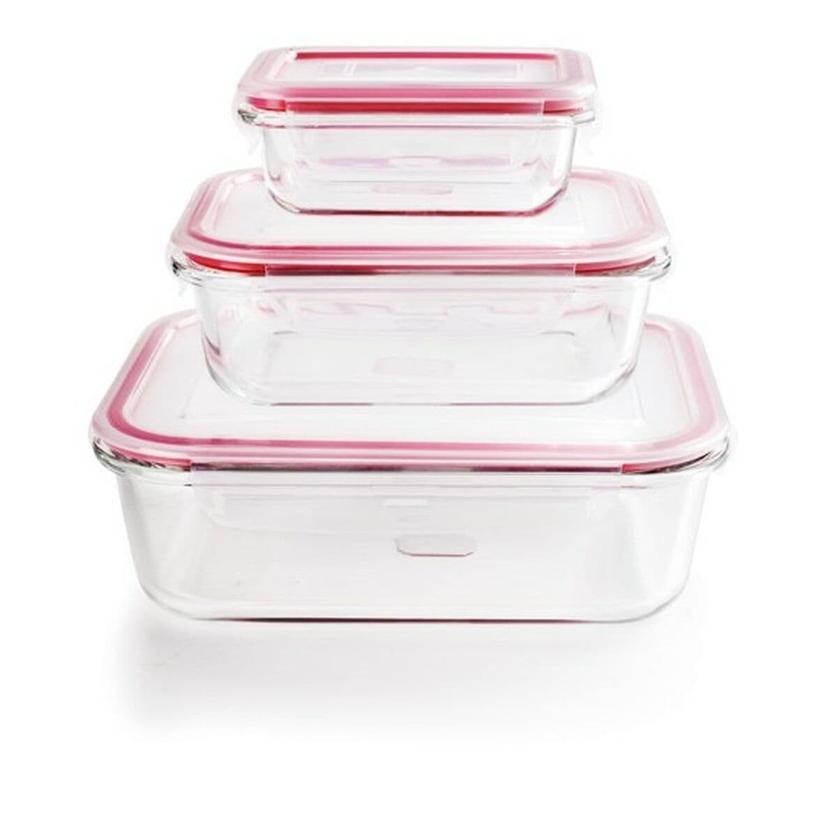 Set de Recipientes de Cocina Herméticos Apilables Ibili 754750