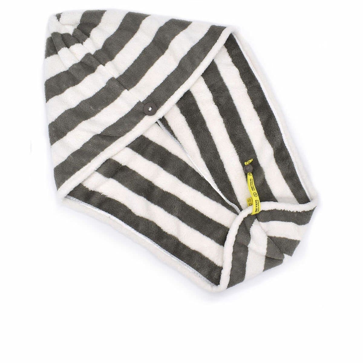 Turbante Beter Coffee O'Clock Microfibra A rayas