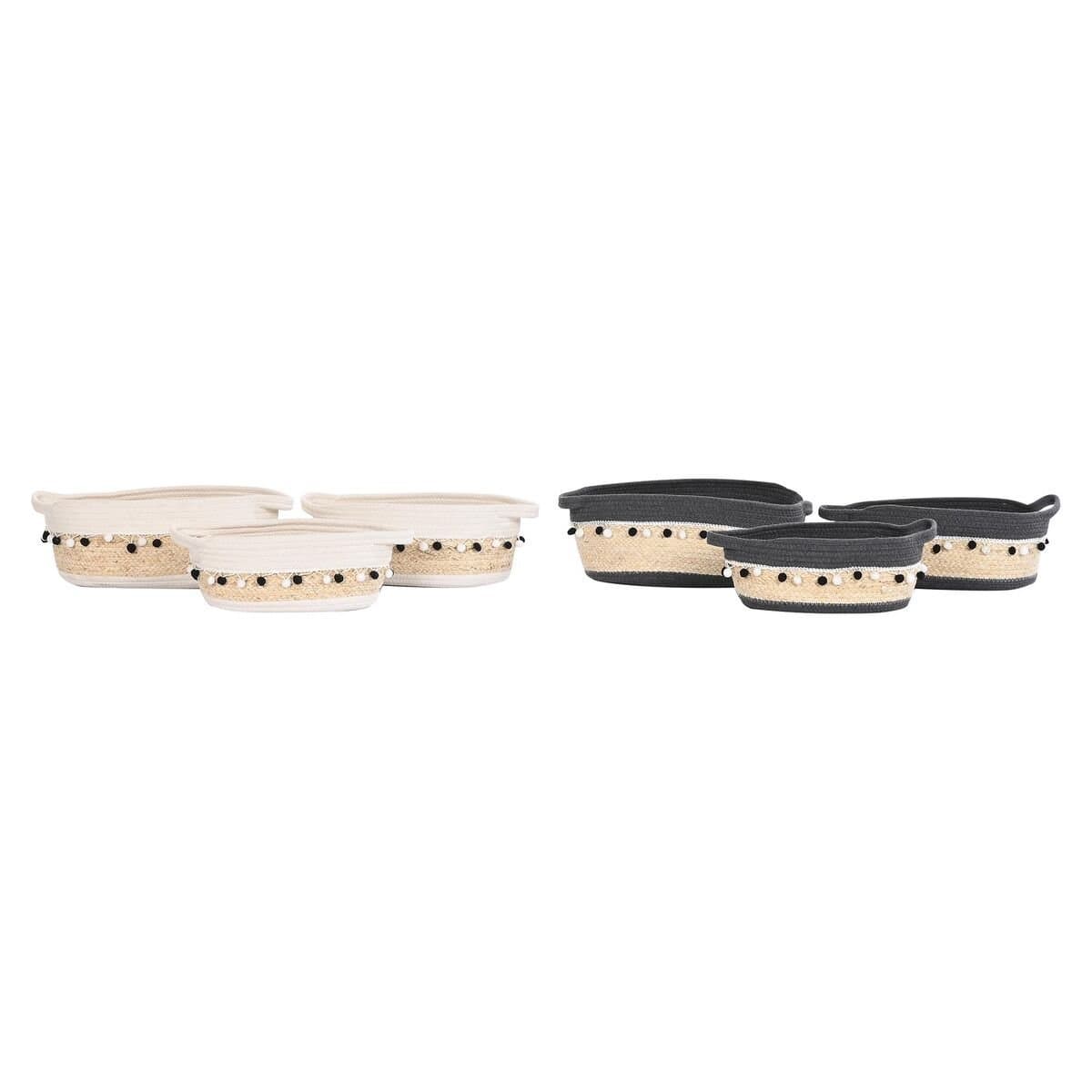 Juego de Cestas DKD Home Decor Boho 36 x 26 x 15 cm 45 x 25 x 16 cm