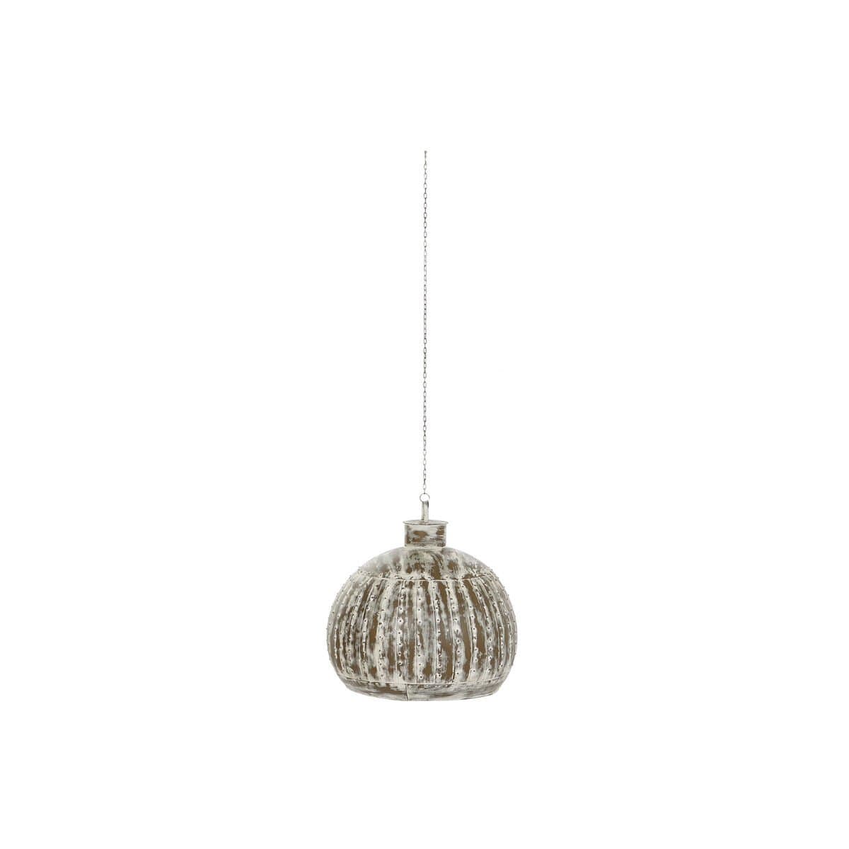 Pantalla de Lámpara Home ESPRIT Gris claro Metal 60 x 60 x 60 cm