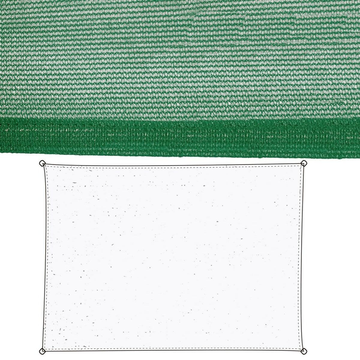 Vela de sombra Vela sombreo Verde 90 x 180 x 0,5 cm Toldo