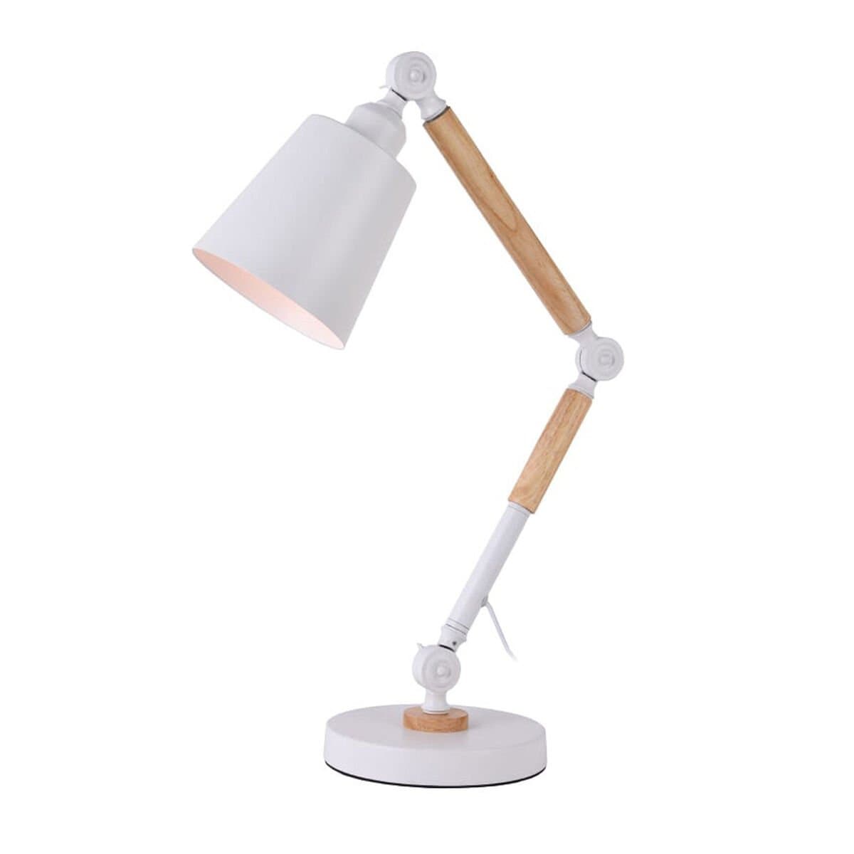 Flexo/Lámpara de escritorio EDM 32117 Blanco Metal 60 W E27 Ø 18 x 53 cm