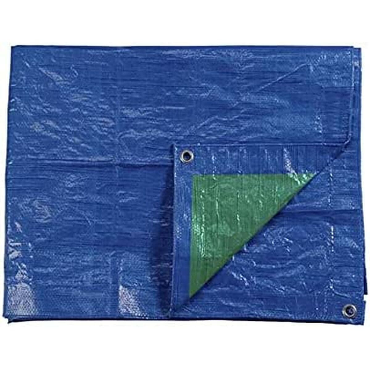 Toldo EDM 74992 Azul Verde azul/verde Polietileno 90 g/m² 4 x 5 m Doble cara