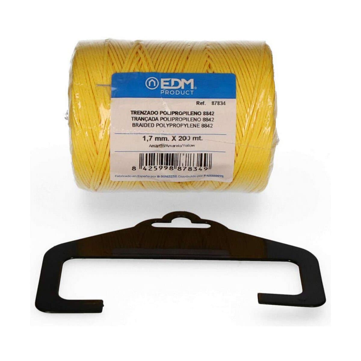 Madeja trenzada EDM 87834 Amarillo Polipropileno