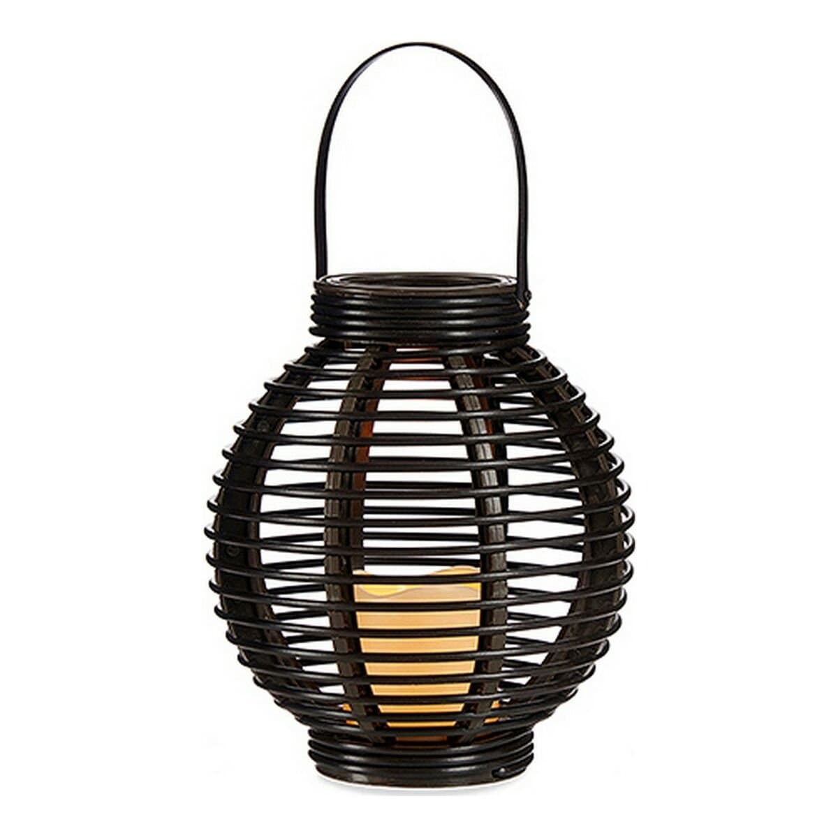 Farol Ibergarden Marrón Plástico 21 x 23,7 x 21 cm Vela LED