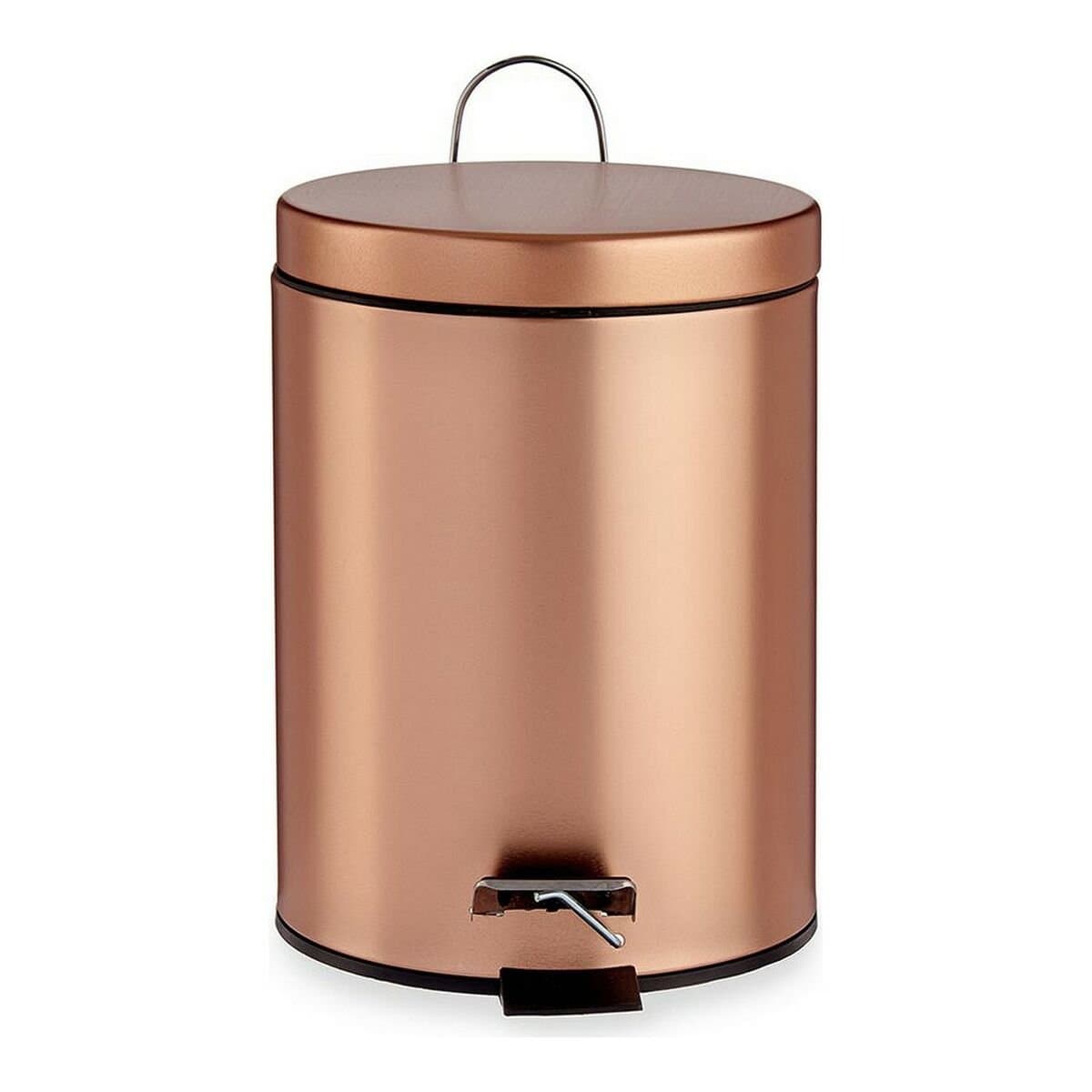 Papelera con Pedal Berilo Cobre 5 L