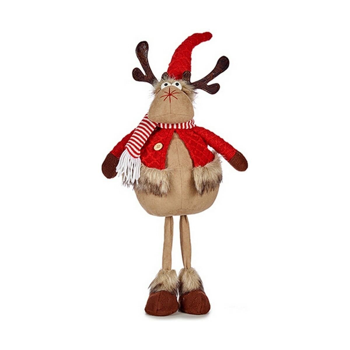 Reno de Navidad Krist+ Marrón Rojo 24 x 63 x 27 cm