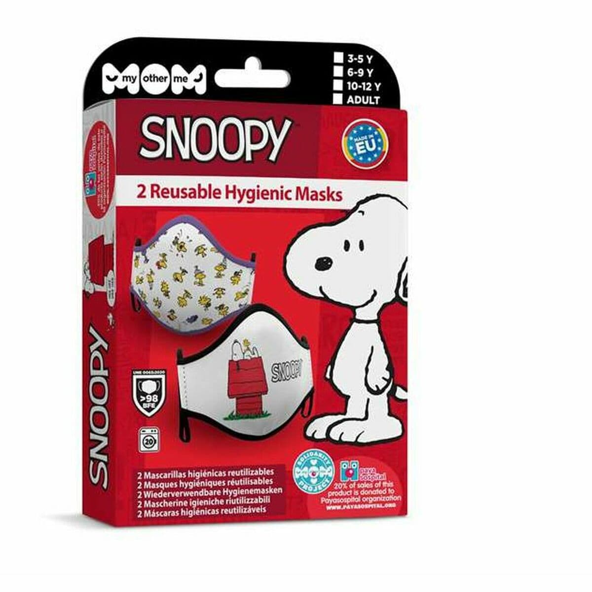 Mascarilla Higiénica My Other Me Snoopy Premium 10-12 Años