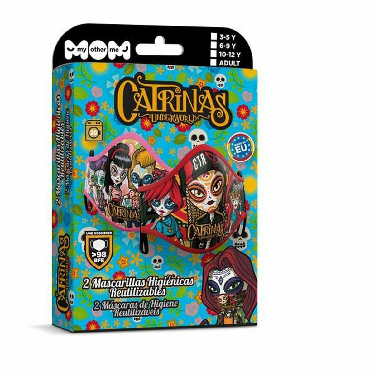 Mascarilla Higiénica My Other Me Catrinas Premium 10-12 Años