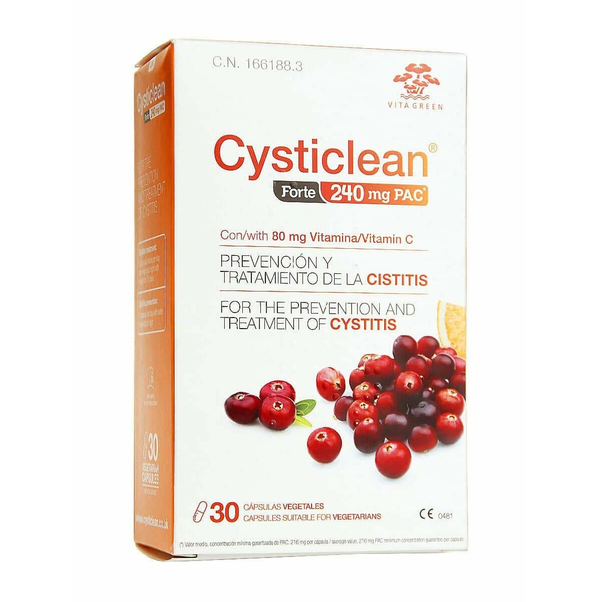 Complemento Alimenticio CYSTICLEAN Forte 30 unidades