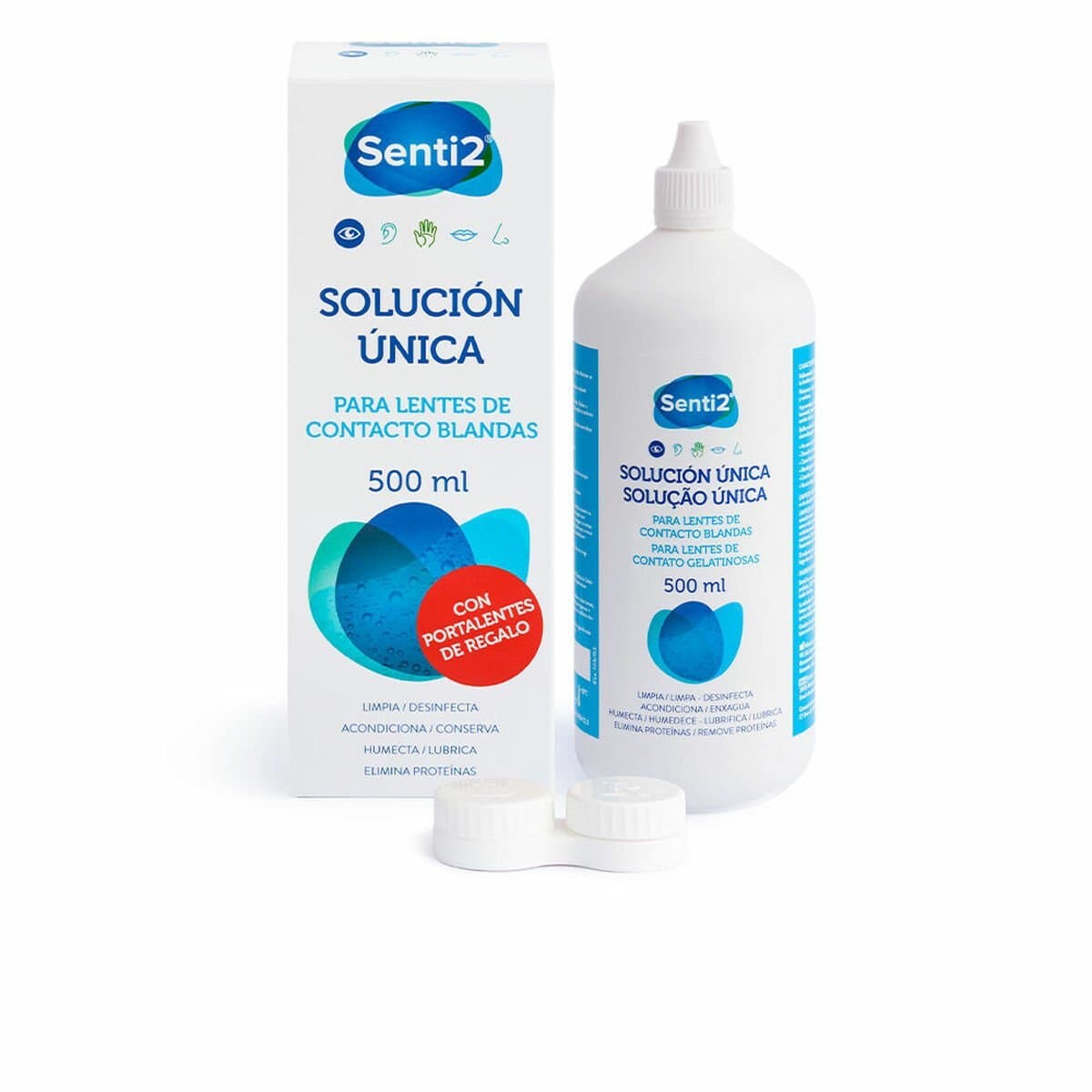 Líquido limpiador Senti2 única 500 ml Solución acuosa Ácido Hialurónico