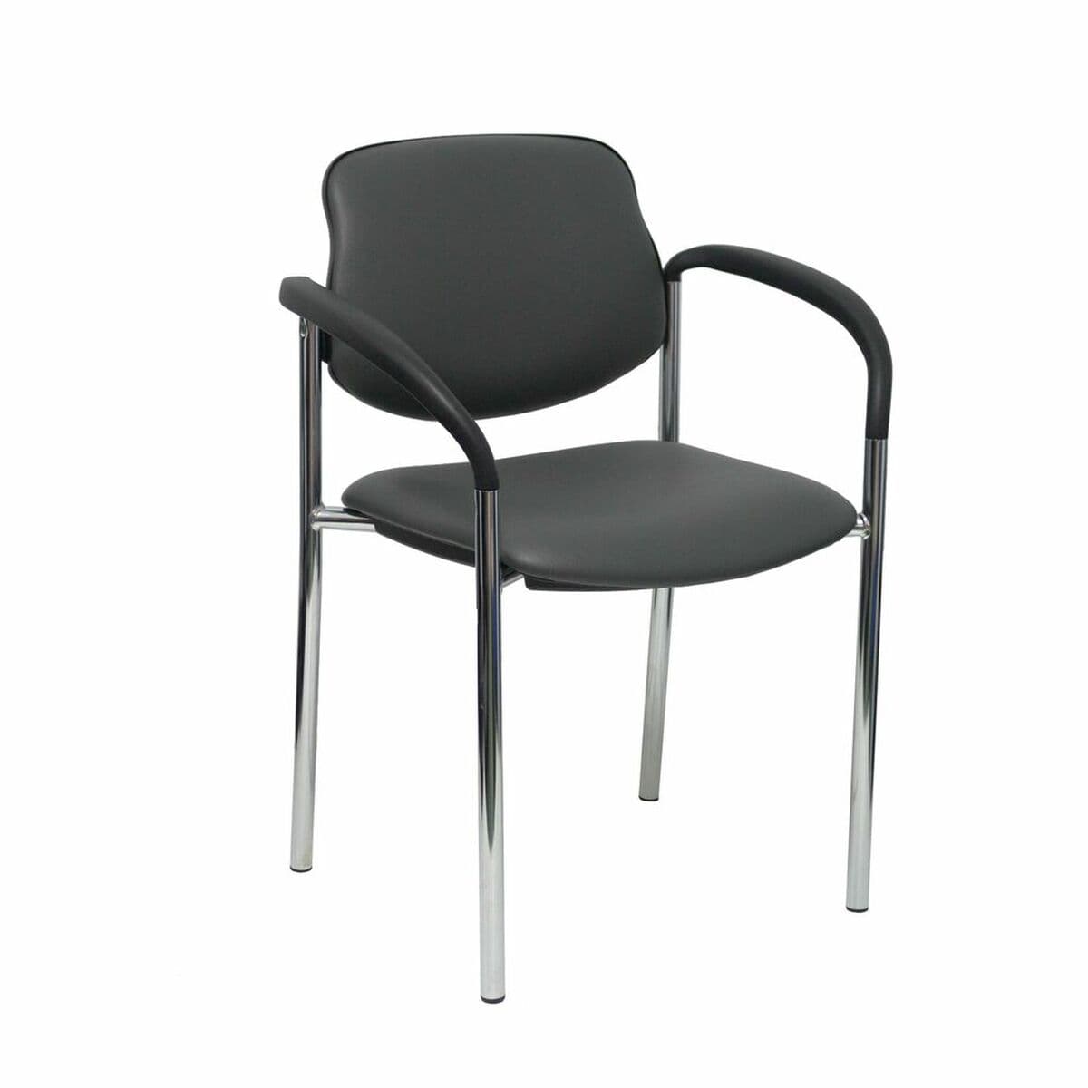 Silla de Recepción Villalgordo Piqueras y Crespo SP600CB Gris oscuro Con reposabrazos