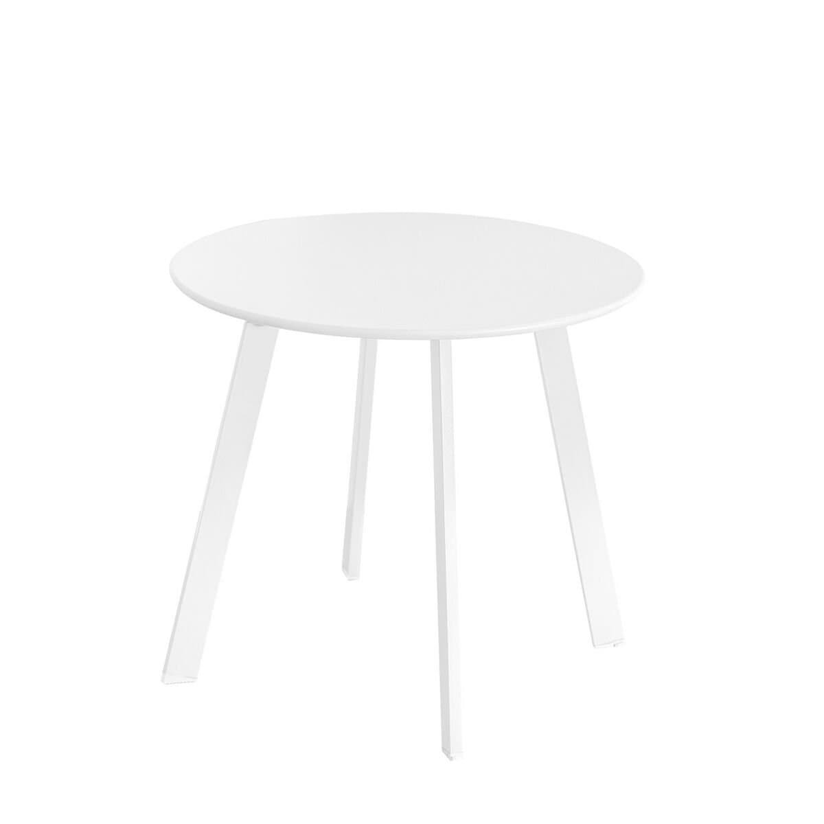 Mesa auxiliar Marzia Blanco Acero 50 x 50 x 44 cm