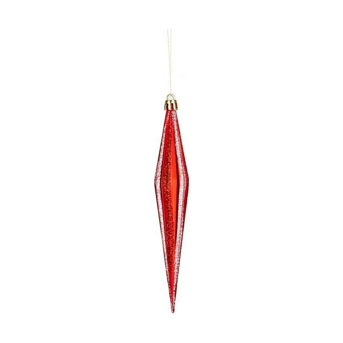 Adorno Navideño Krist+ Rojo PVC 8,5 x 3,5 x 19 cm Alargado