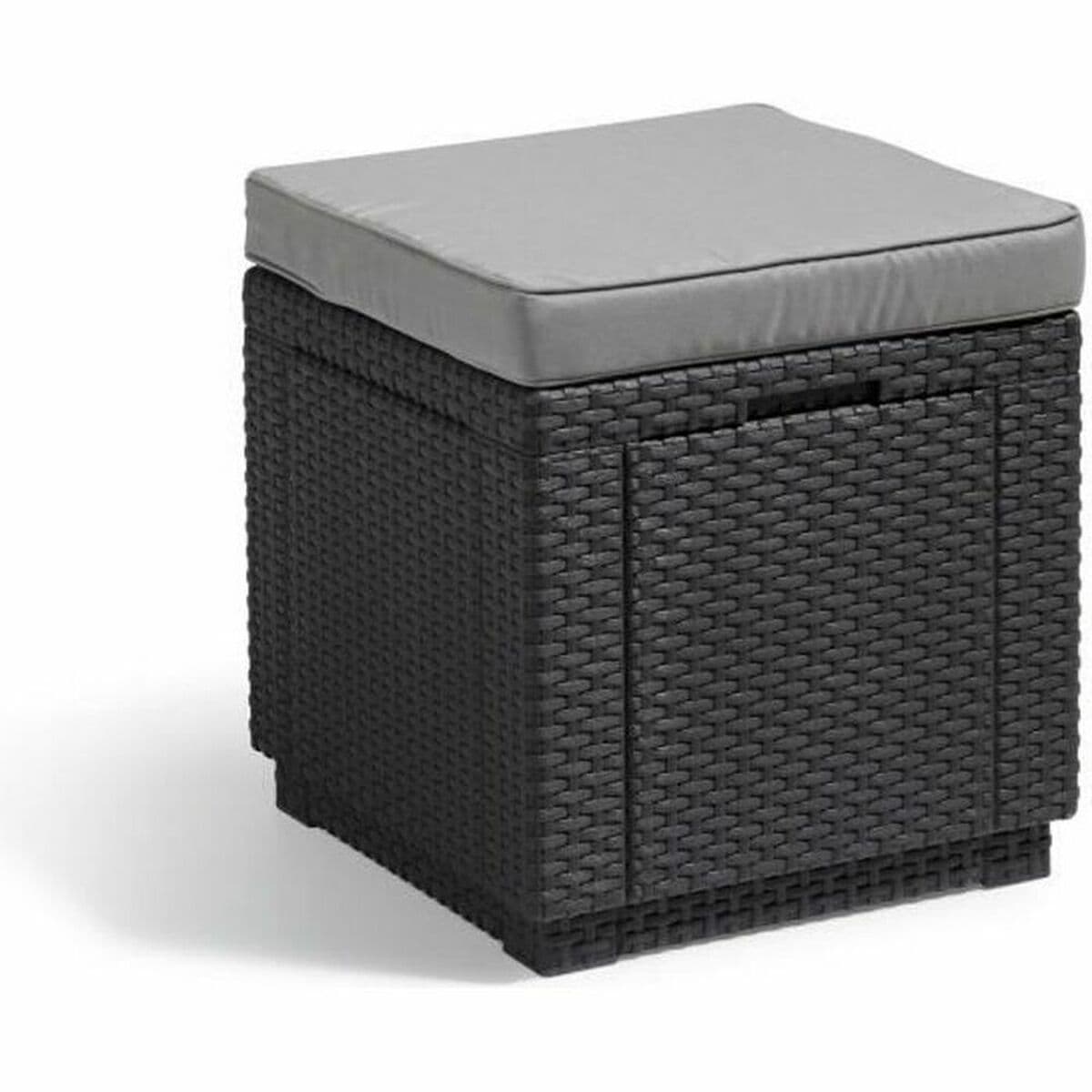 Puff Allibert by KETER Gris oscuro Resina sintética 42 x 42 x 39 cm