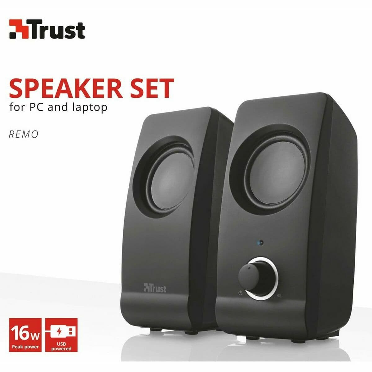 Altavoces PC Trust Remo 2.0 Negro