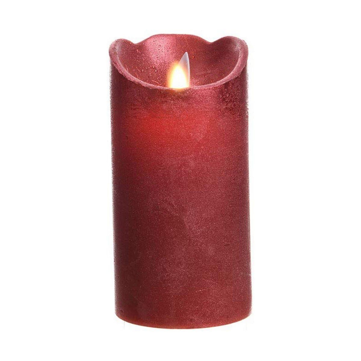 Vela LED Lumineo Rojo Ø 7,5 X 15 CM