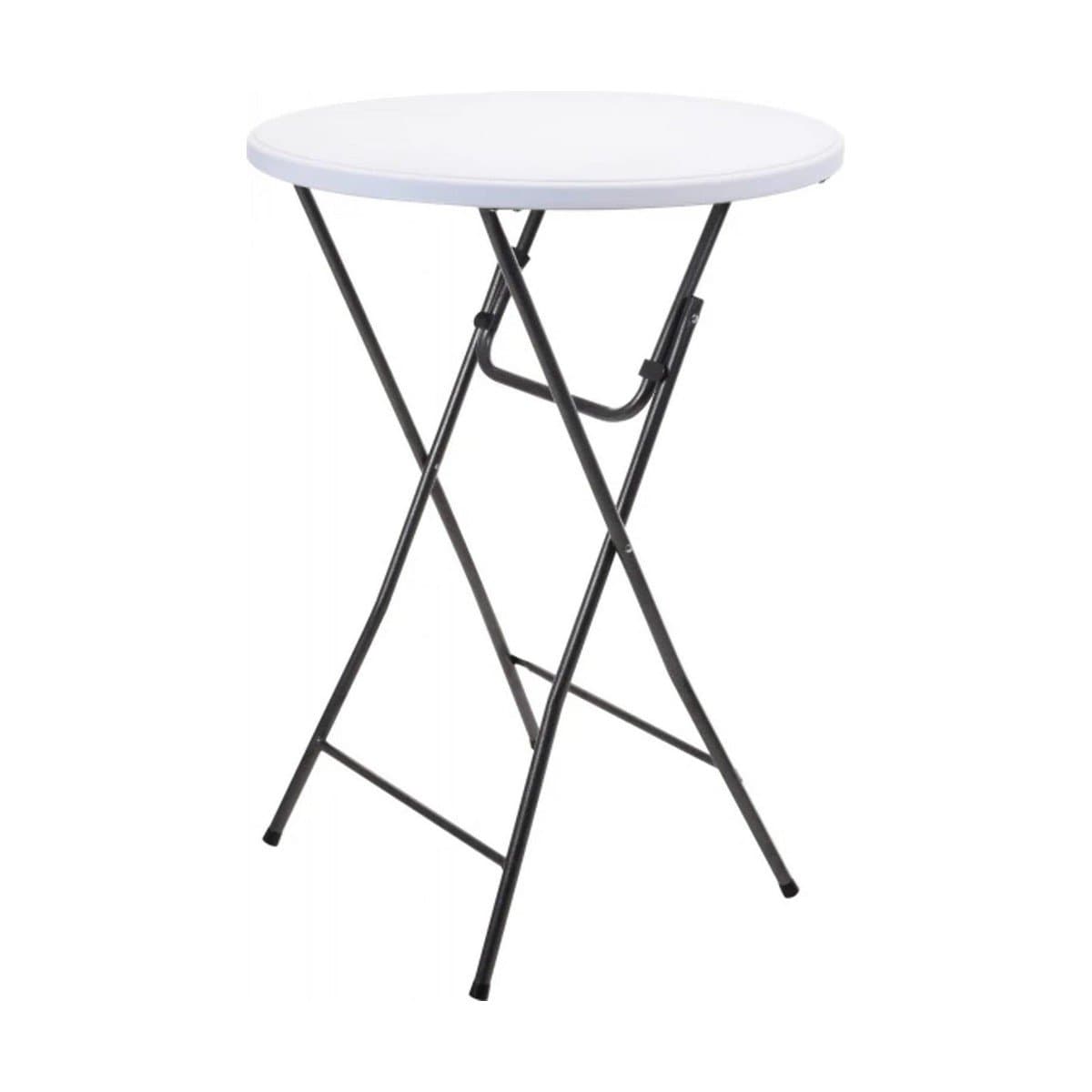 Mesa Plegable Progarden Blanco Antracita Ø 80 x 110 cm