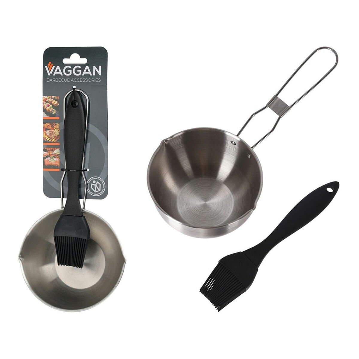 Utensilios para barbacoas Lifetime Acero Inoxidable Pincel de Silicona para Barbacoa