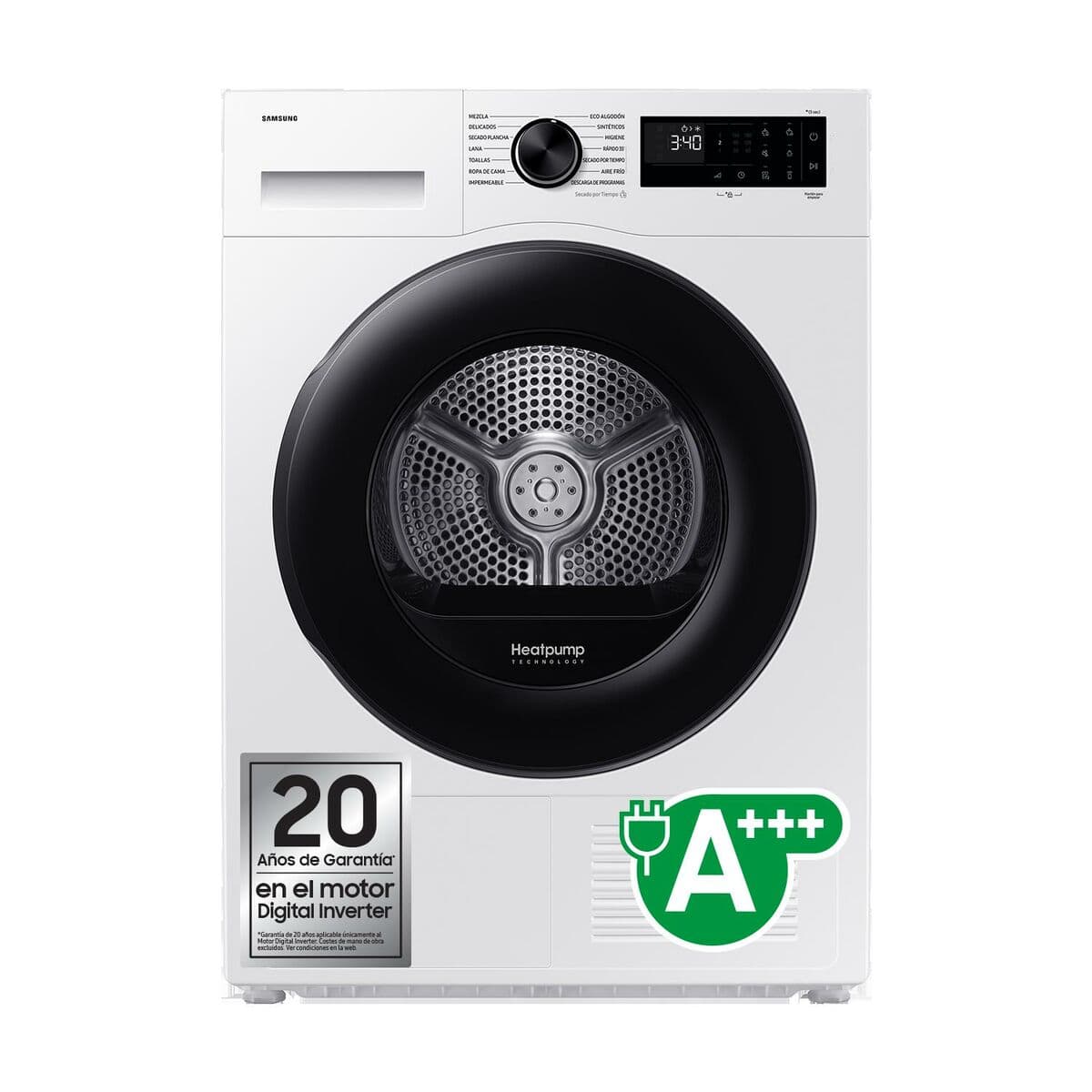 Secadora con bomba de calor Samsung SECADORA9KGCONINTELIGENCIAARTI 9 kg