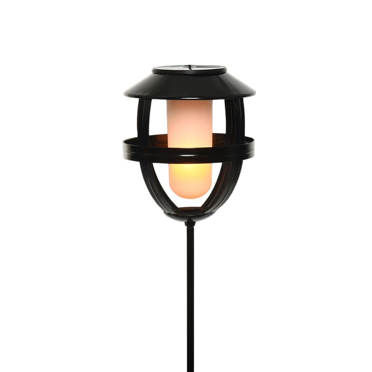 Luz solar Lumineo 898216 Negro Hierro 63 cm Efecto llama Antorcha