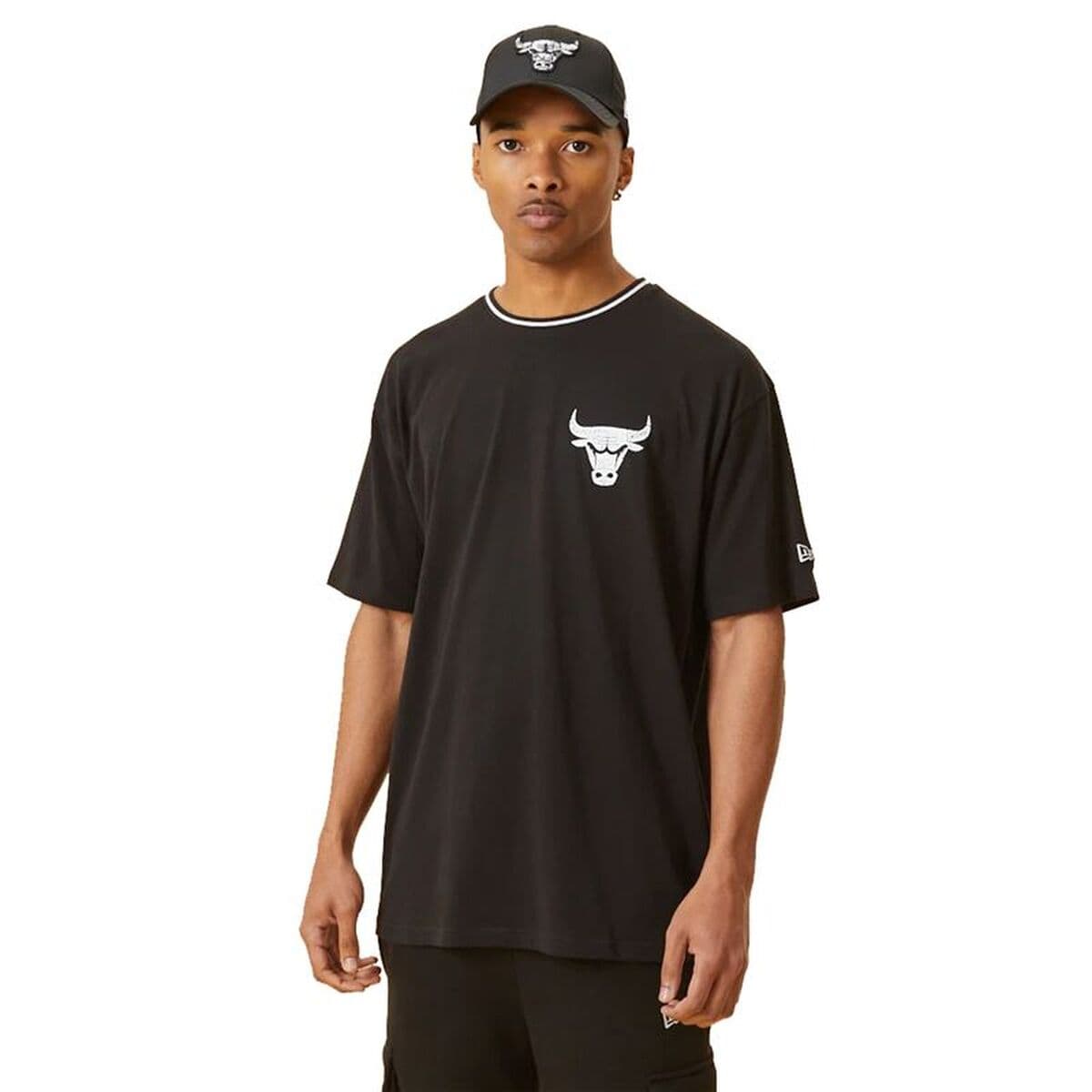 Camiseta de baloncesto New Era Chicago Bulls Graphic M Negro