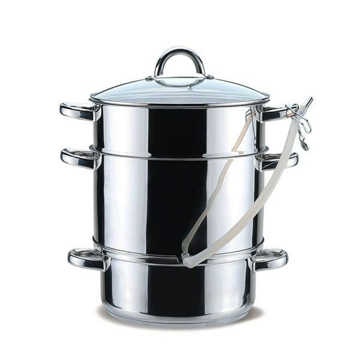 Vaporera con Cacerola Feel Maestro MR-1030 Metal Silicona Acero Inoxidable Vidrio templado Ø 26 cm 8 L 4,5 L
