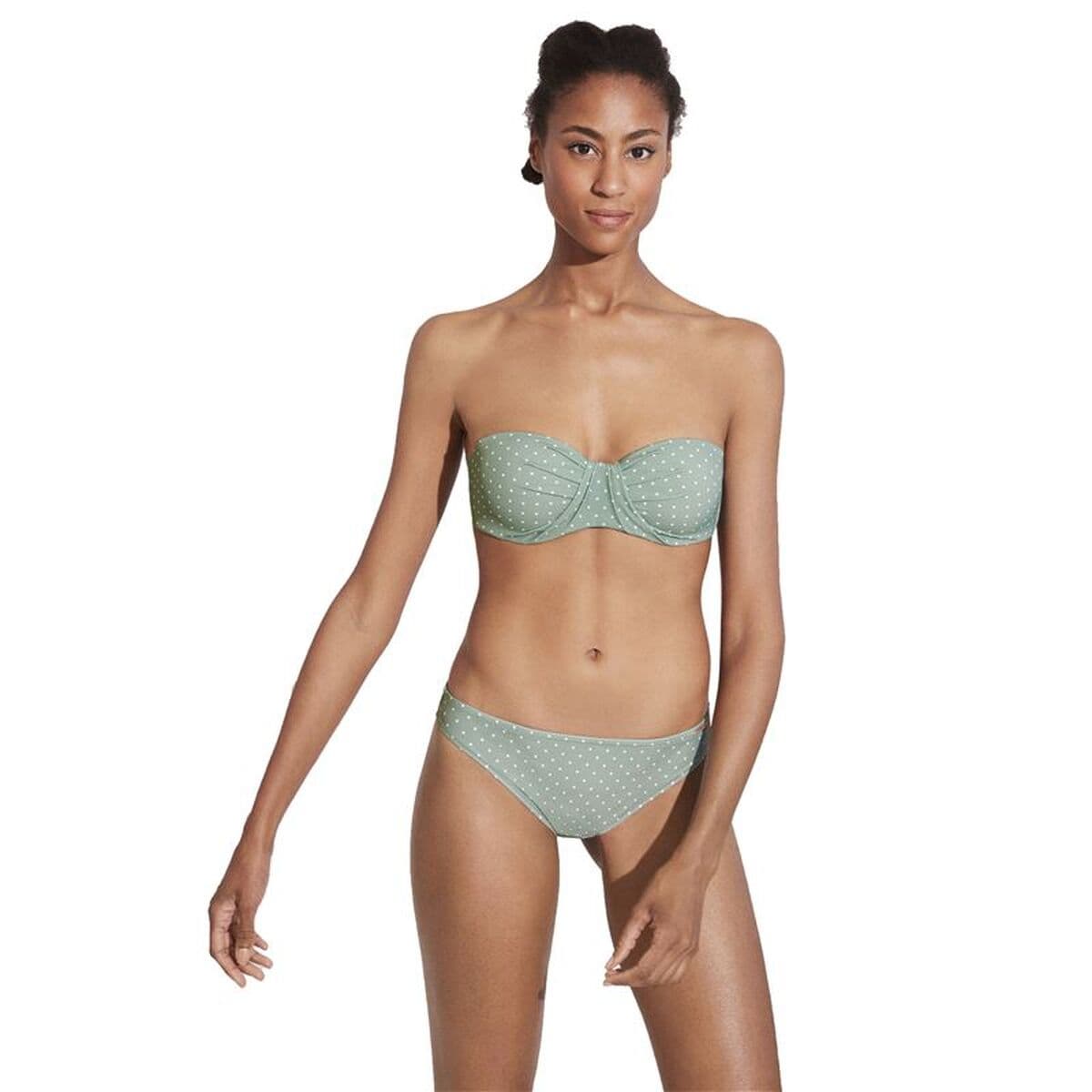 Bikini Ysabel Mora Bandeau Copa C Green Verde oscuro